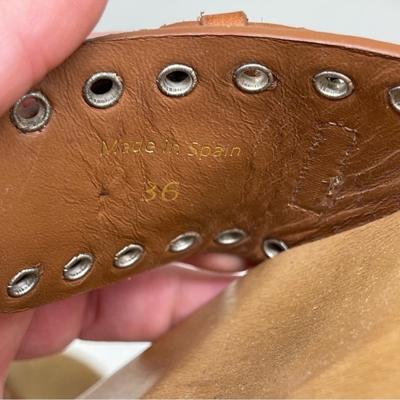 ISABEL MARANT Jaso embellished leather wooden slides sz 36 US 5 - Picture 10 of 12